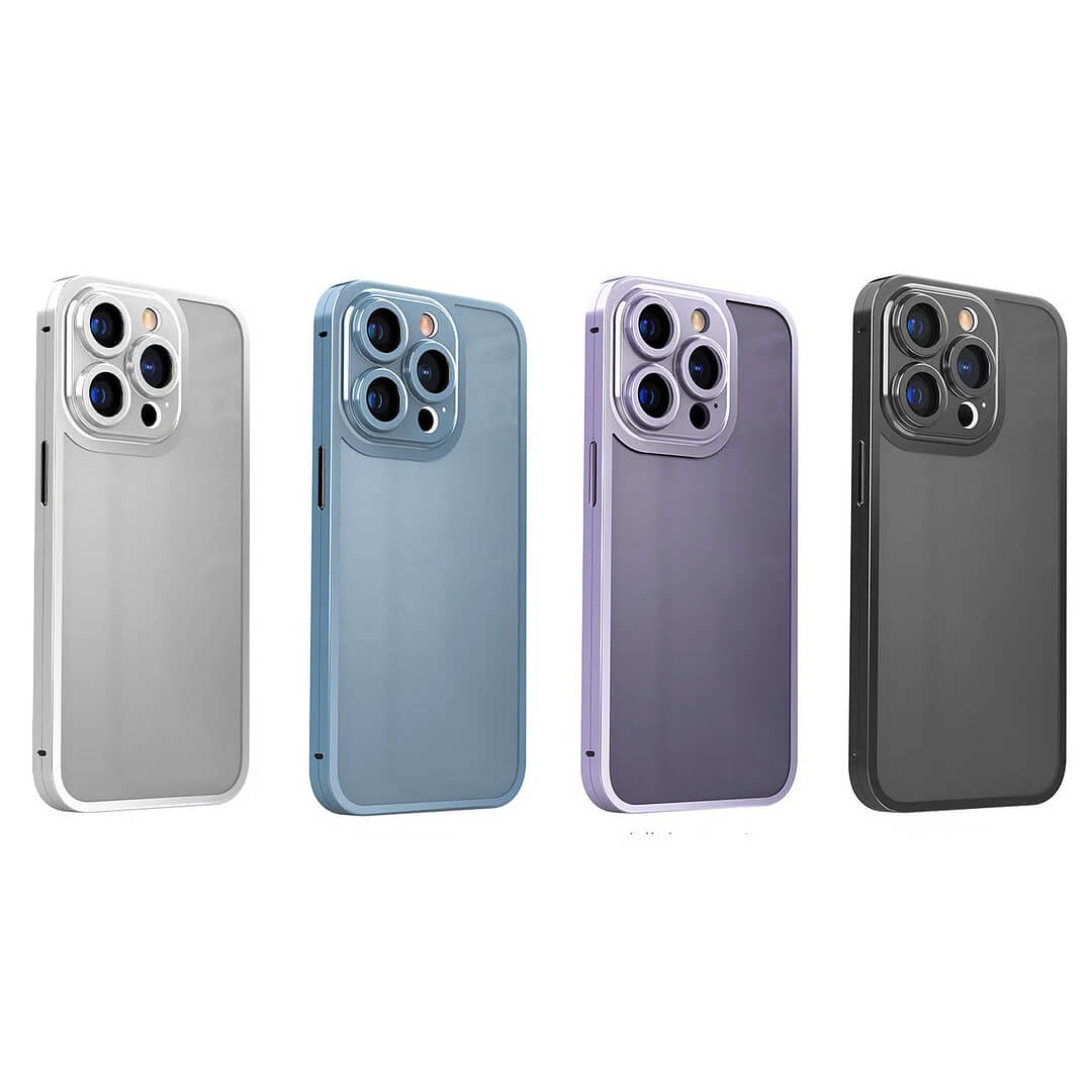 💖Limited Sale 50% OFF💖For iPhone 12/13/14 Titanium Alloy Double-sided Glass All-inclusive Phone Case