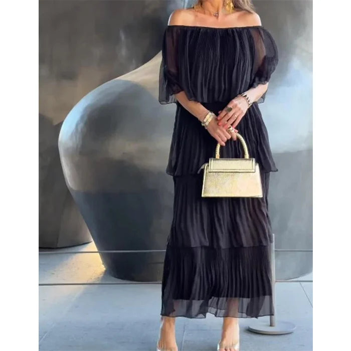 💕Limited Time 50% Off💕Elegant Chiffon Cake Long Dress