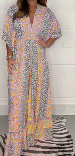 💖LAST DAY PROMOTION - 50%OFF💖NEW STYLE V-neck Leopard Print Dress