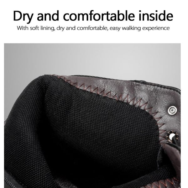 🎁Schwarze lässige, vielseitige Herren-Stiefeletten aus echtem Leder