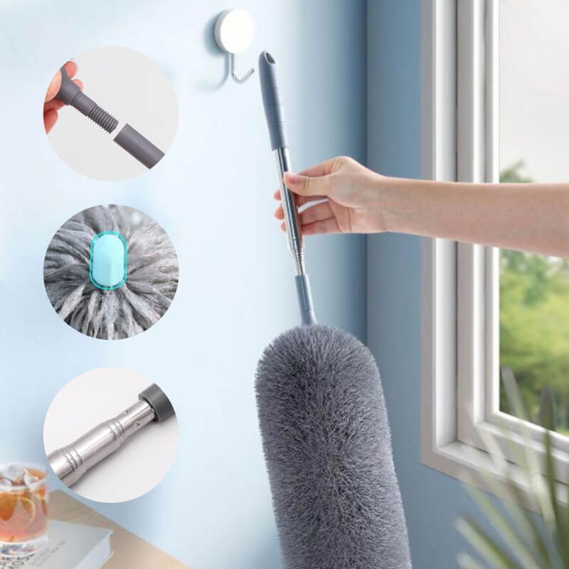 💖Limited Sale 50% OFF💖Retractable Rod Fiber Dust Cleaning Artifact