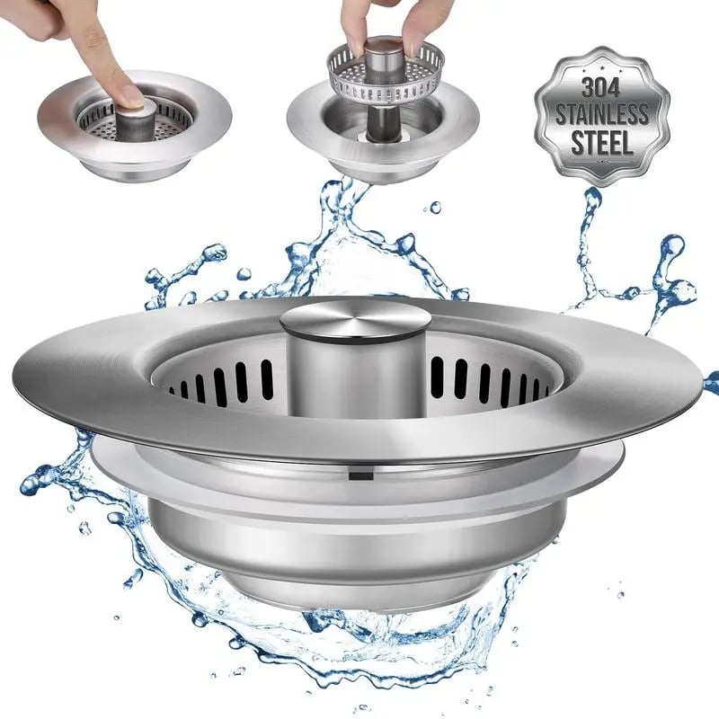 š„Hot Sale 50% OFFš„3 in 1 Kitchen Sink Drain Strainer Kitchen Gadgets