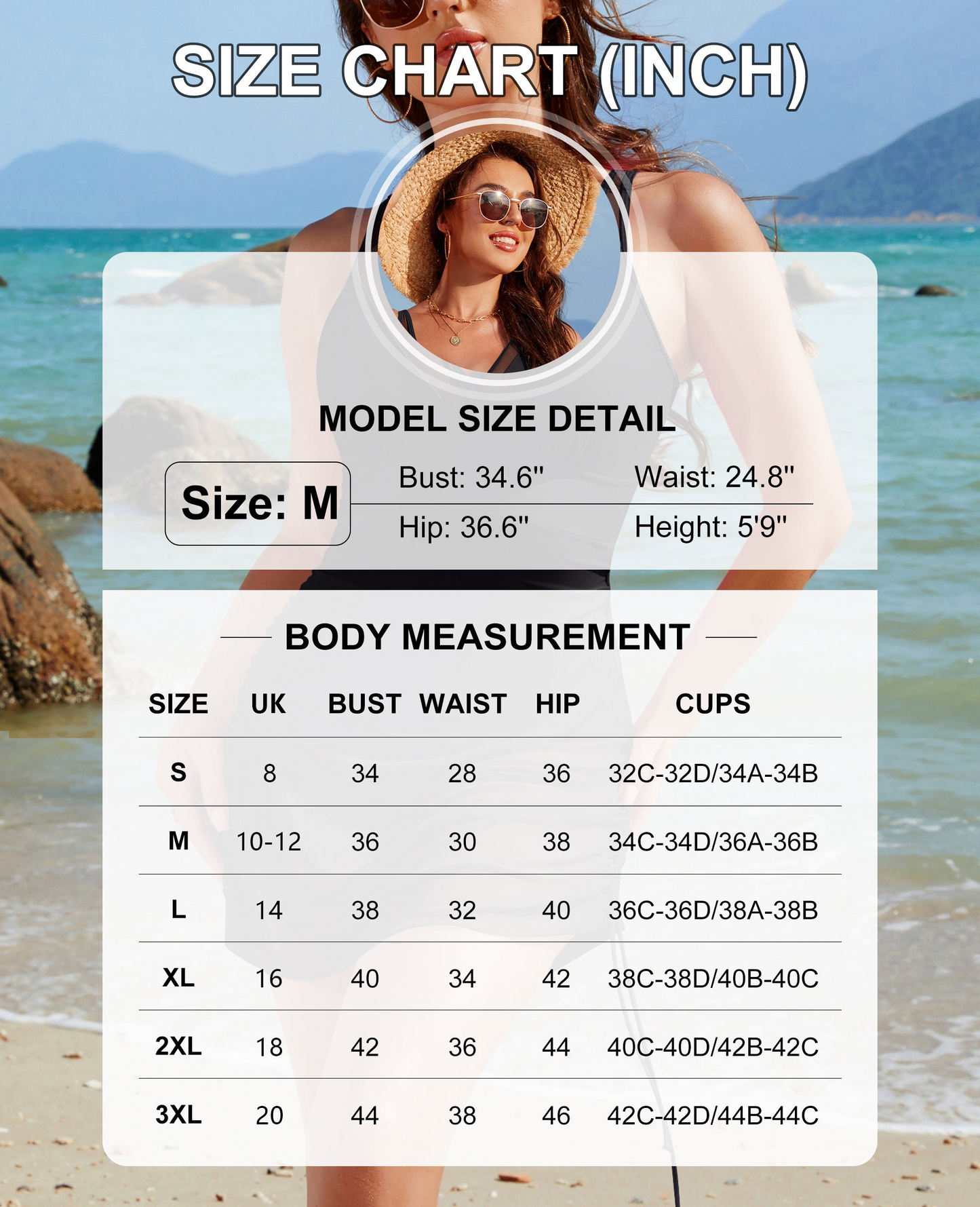 🏝️Last Day Sale 50% OFF🍧Slimming Mesh Sheer Sarong Wraps Tummy Control Swimsuit