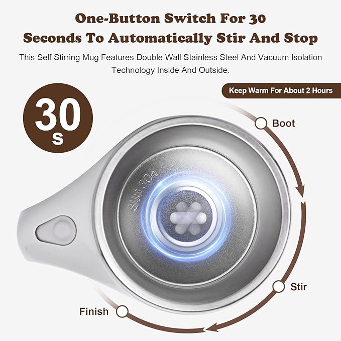 🥰2025 New Hot Sales - 50% OFF✨Rechargeable Automatic Magnetic Stirring Coffee Mug