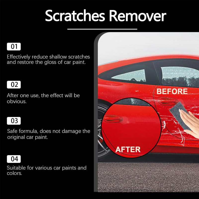 🔥HOT SALE 50%OFF🔥Car Scratch Remover Wax with Nano Cloth