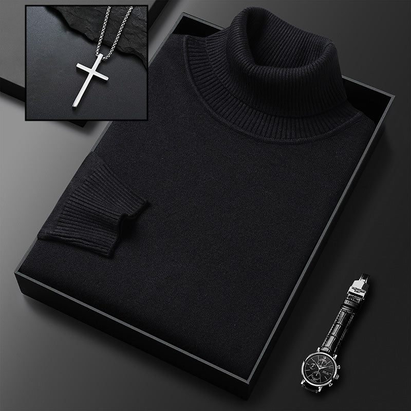 🔥🔥Kostenloser Versand✨ Premium Kaschmirpulli Herren Einfarbig - Weiches Wohlfühlgarn mit Moderner Passform für Business & Freizeit 👔🎯