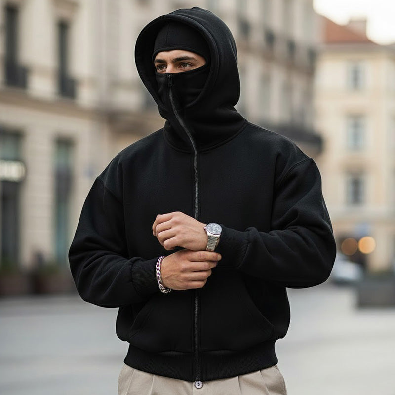 🎁 Heiße Aktion: 50 % Rabatt 🔥 Ninja Zip-Up Hoodie für Herren & Damen – Rundumschutz