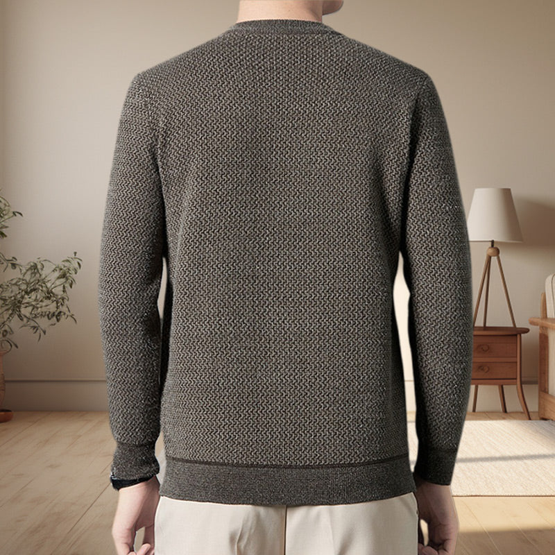💖Limited Sale 50% OFF💖Men's Warm Cozy Lined Crewneck Top