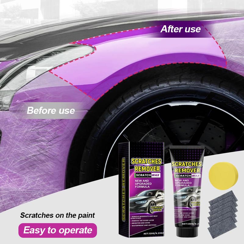 🔥HOT SALE 50%OFF🔥Car Scratch Remover Wax with Nano Cloth