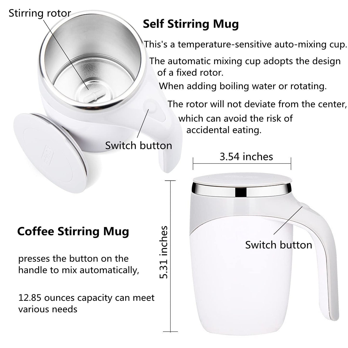 🥰2025 New Hot Sales - 50% OFF✨Rechargeable Automatic Magnetic Stirring Coffee Mug