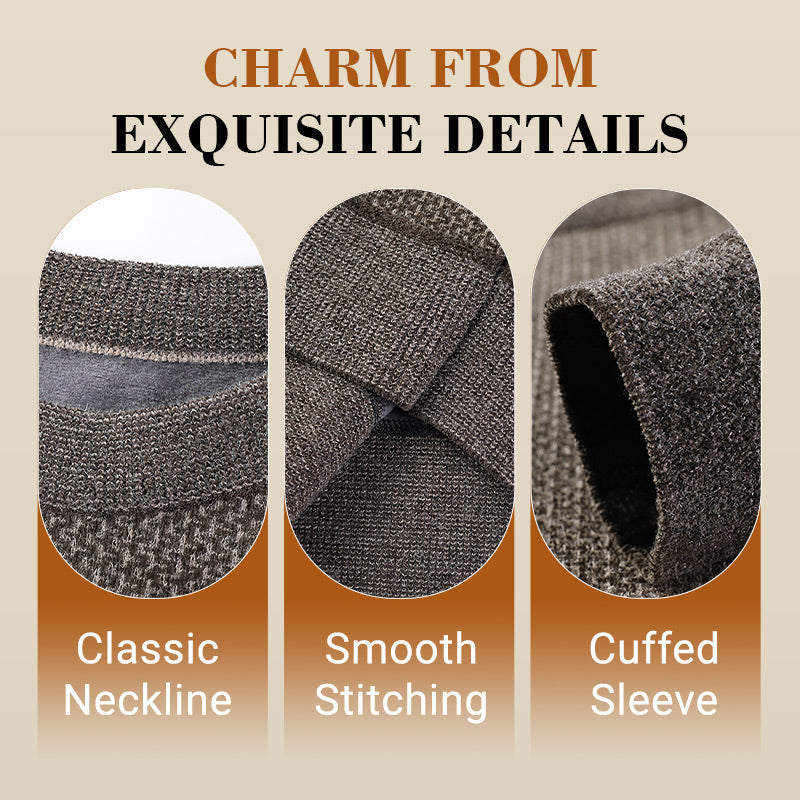 💖Limited Sale 50% OFF💖Men's Warm Cozy Lined Crewneck Top