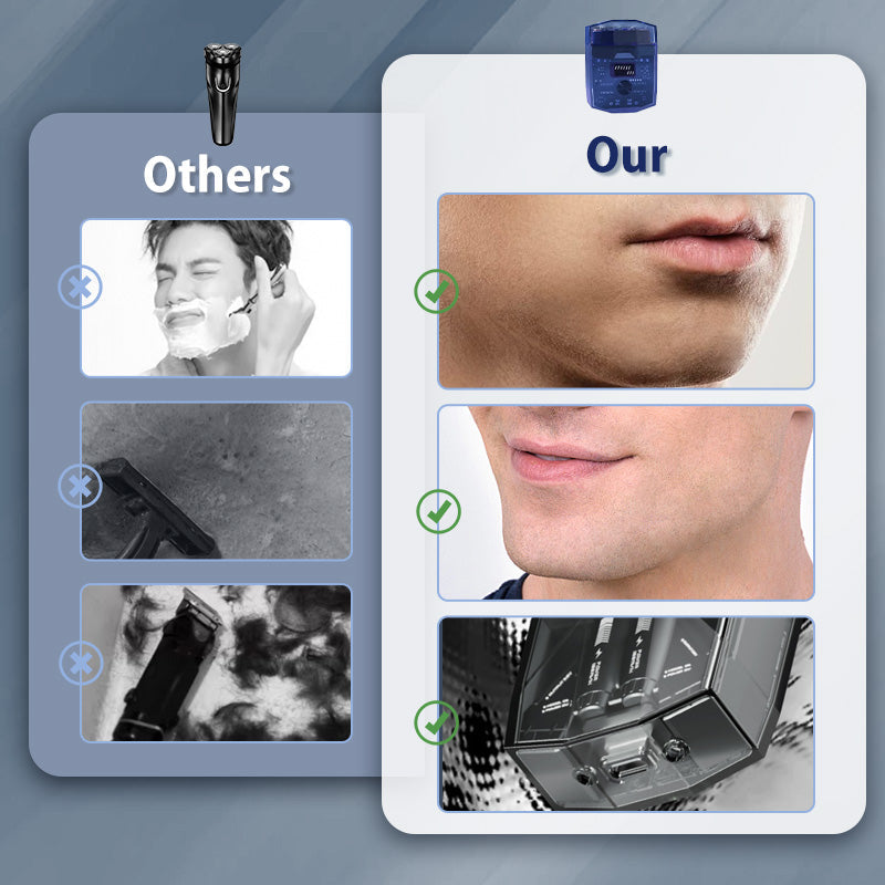 🔥Last Day 50% OFF🔥Transparent Mini Electric Shaver with Low Noise