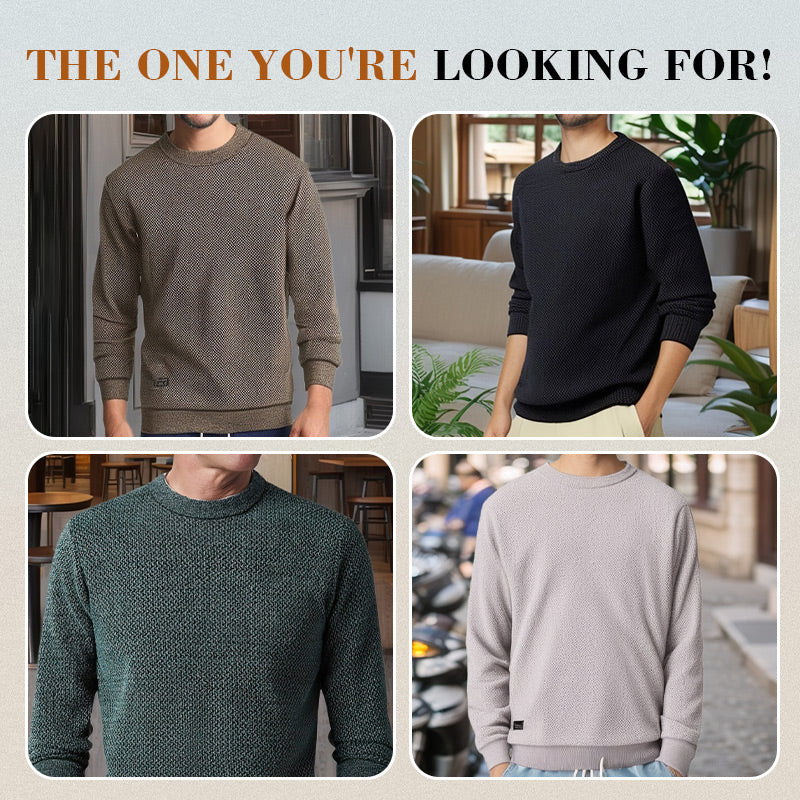 💖Limited Sale 50% OFF💖Men's Warm Cozy Lined Crewneck Top