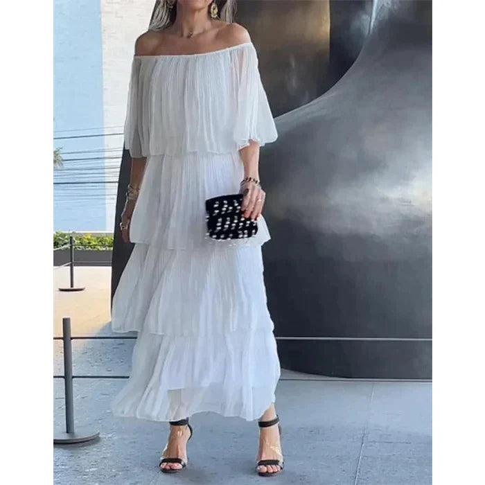 💕Limited Time 50% Off💕Elegant Chiffon Cake Long Dress