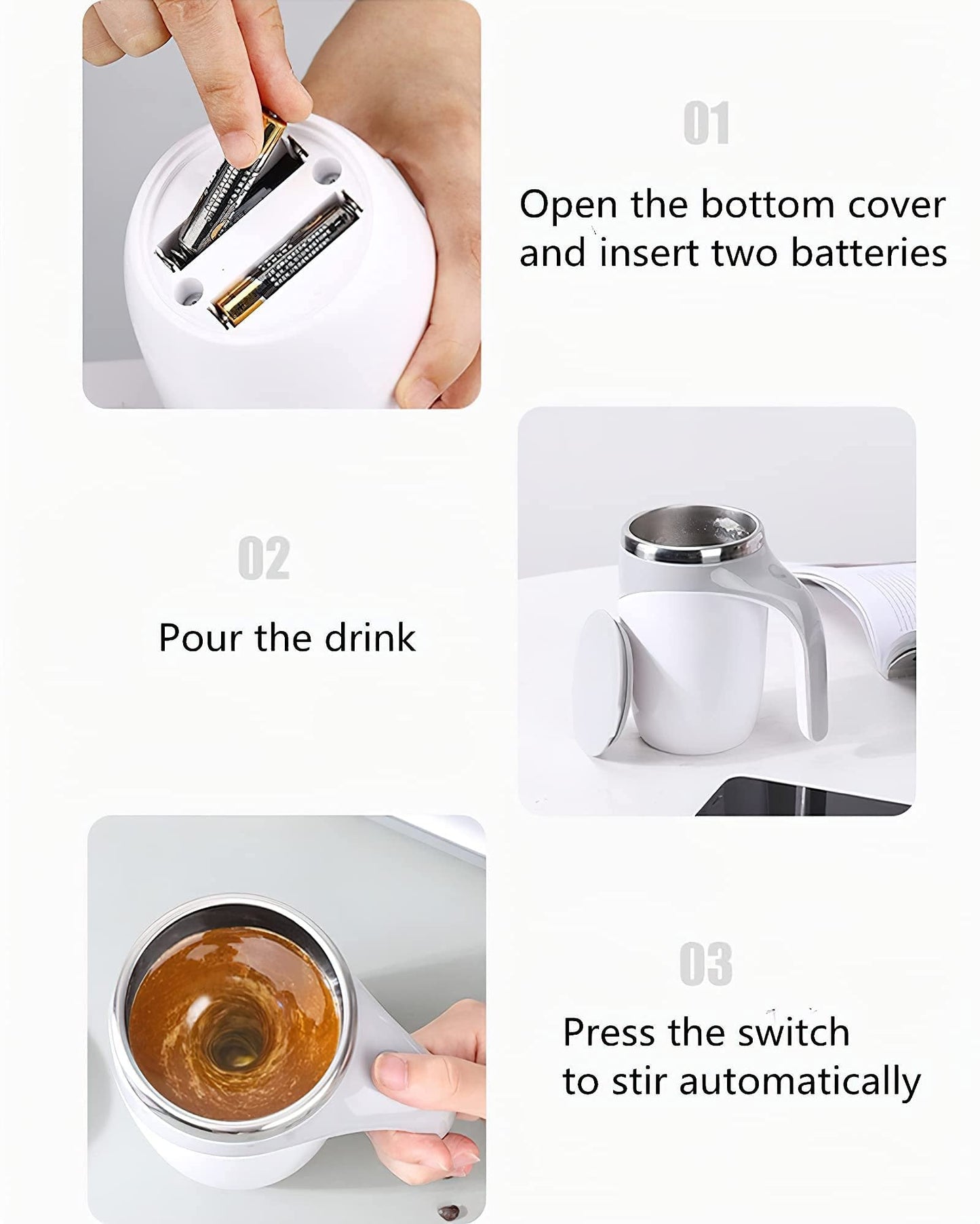🥰2025 New Hot Sales - 50% OFF✨Rechargeable Automatic Magnetic Stirring Coffee Mug