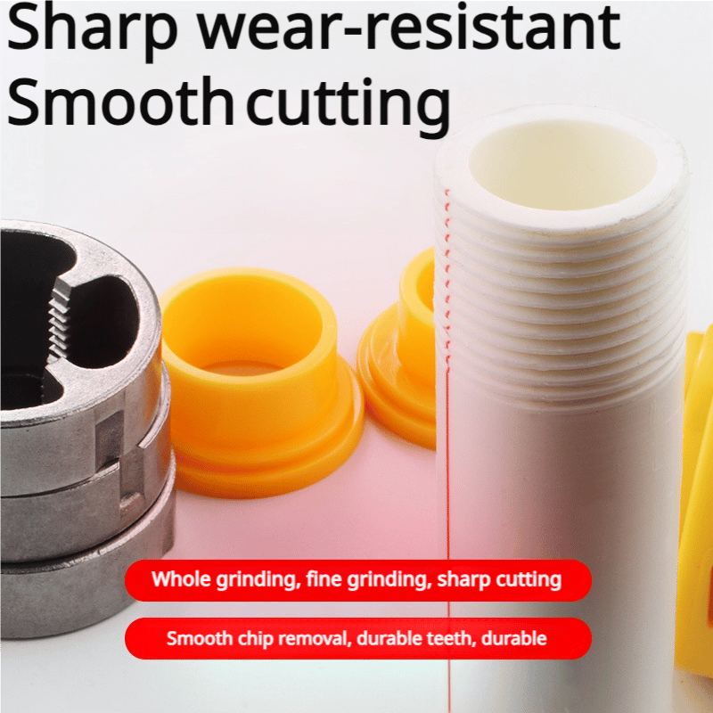 š„Hot Sale 50%š„Electric Drill Compatible PVC Pipe Threader Kit with Various Die Sizes