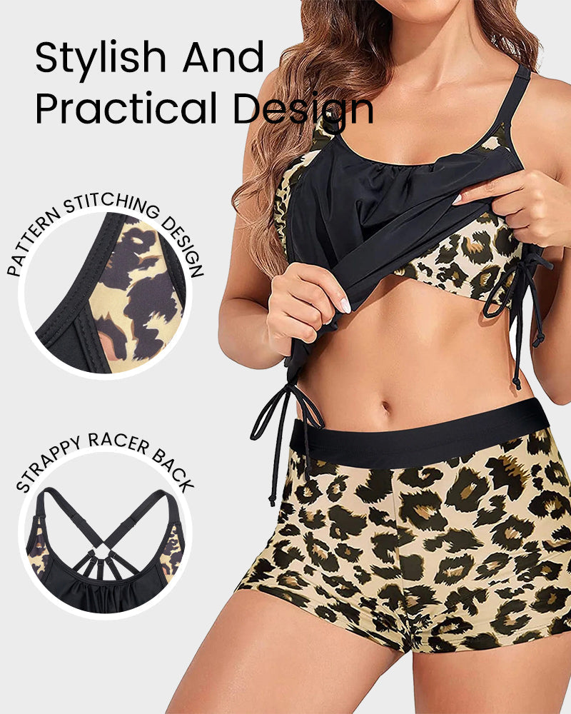 🌈Vacation Sale 49% OFF 🌈Flattering Two-Piece Tankini Swimsuit