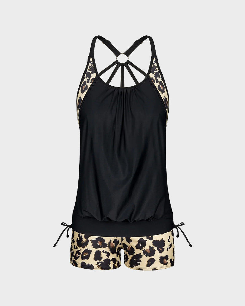 🌈Vacation Sale 49% OFF 🌈Flattering Two-Piece Tankini Swimsuit