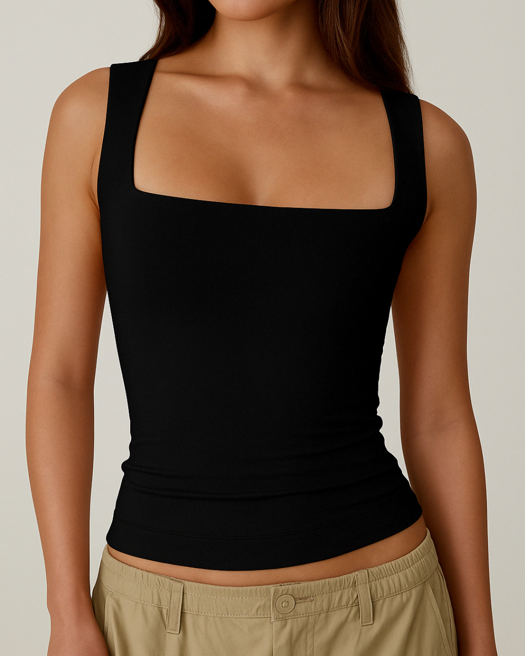 ✨LAST DAY BUY 1 GET 1 FREE✨Women's Square Neck Sleeveless Double-Layer Tank Top
