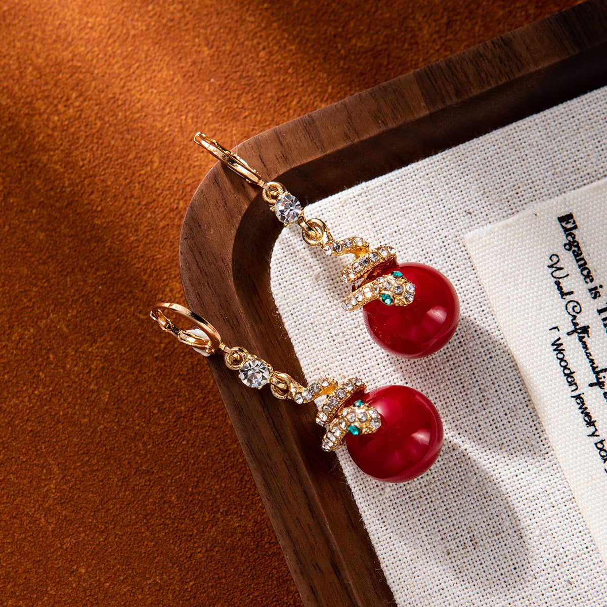 🐍Valentine's Day 50% OFF🎀Gold Plated Snake Pearl Earrings