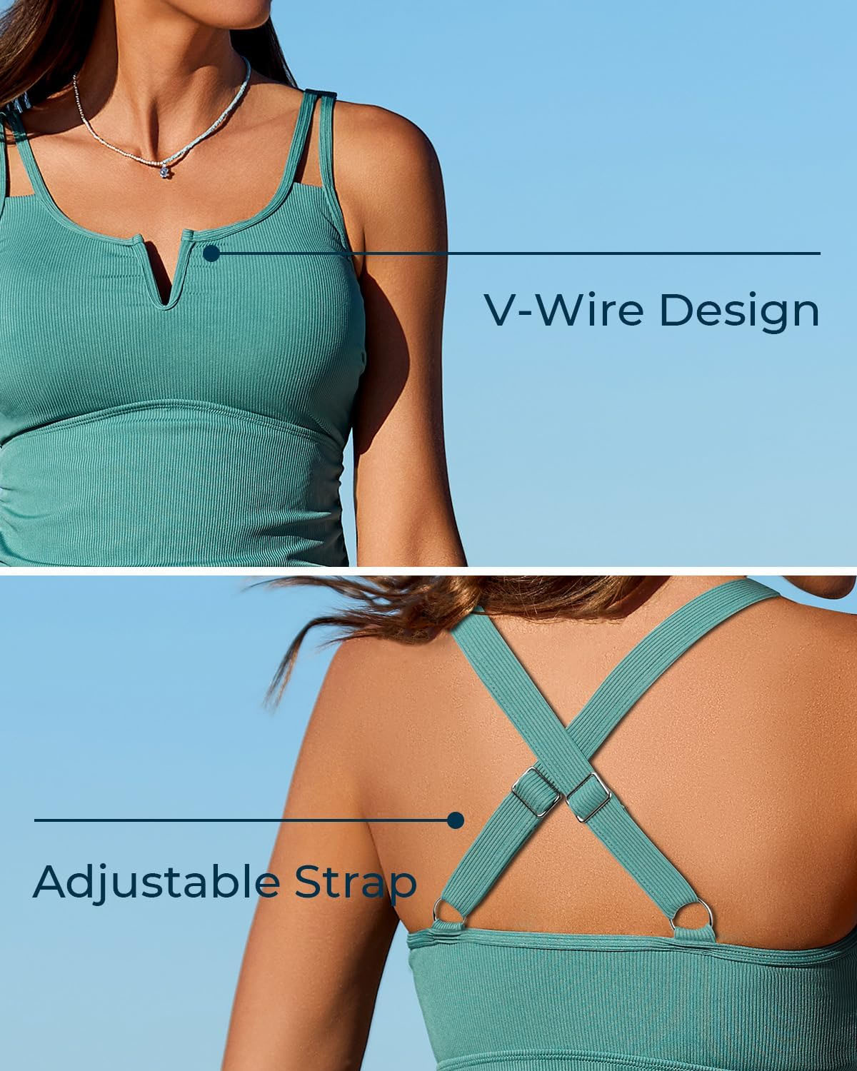 🩱🩱2025 SUMMER 50% OFF🎁 Tummy Control Two-Piece Tankini Set
