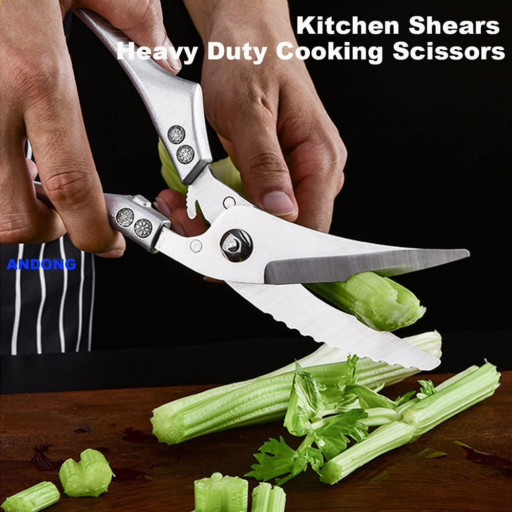 (✂🥩 HOT SALE NOW-50% OFF) -Heavy Duty Stainless Steel Bone-Cut Scissors