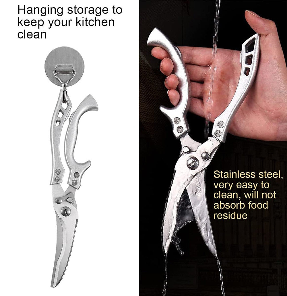 (✂🥩 HOT SALE NOW-50% OFF) -Heavy Duty Stainless Steel Bone-Cut Scissors