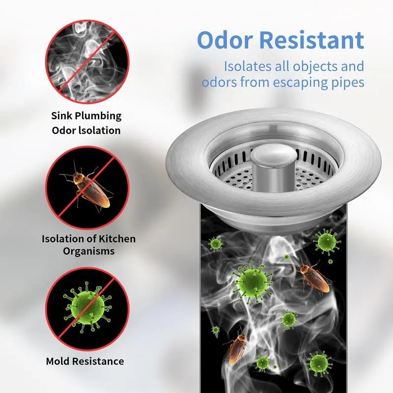 š„Hot Sale 50% OFFš„3 in 1 Kitchen Sink Drain Strainer Kitchen Gadgets