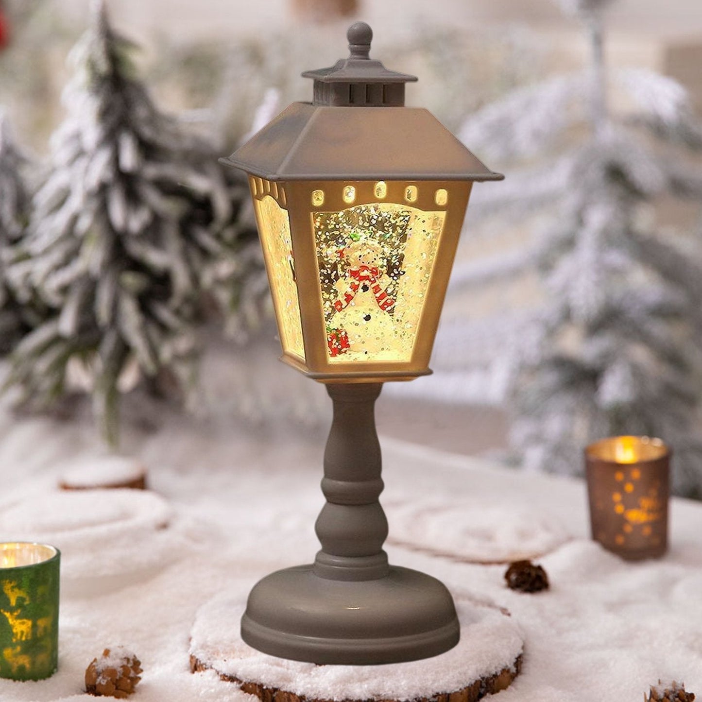 💖Limited Sale 50% OFF💖Christmas Snow Night Light with Music Luminous Decoration Lamp✨