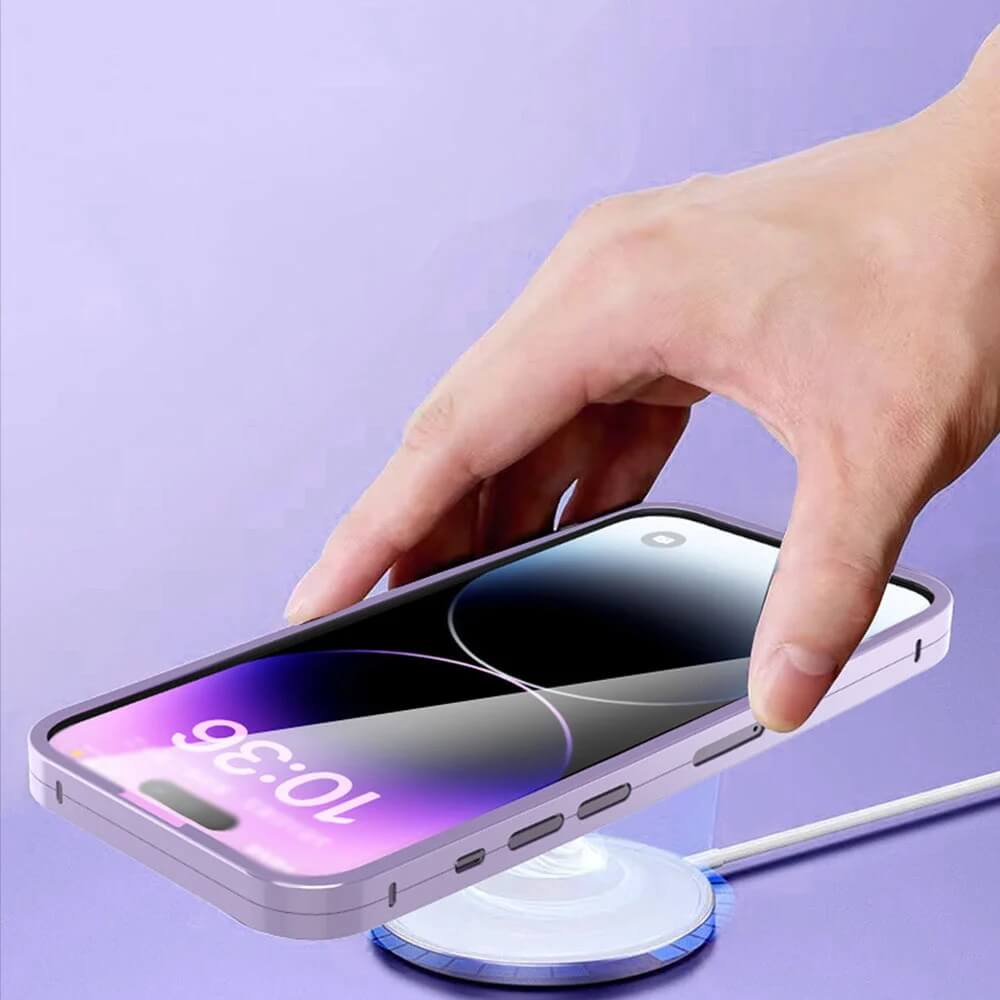 💖Limited Sale 50% OFF💖For iPhone 12/13/14 Titanium Alloy Double-sided Glass All-inclusive Phone Case