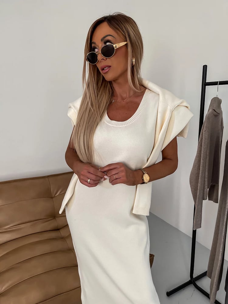 🎀Limited Sale 50% OFF🎀Midi Sweater Dress & Turtleneck Ensemble