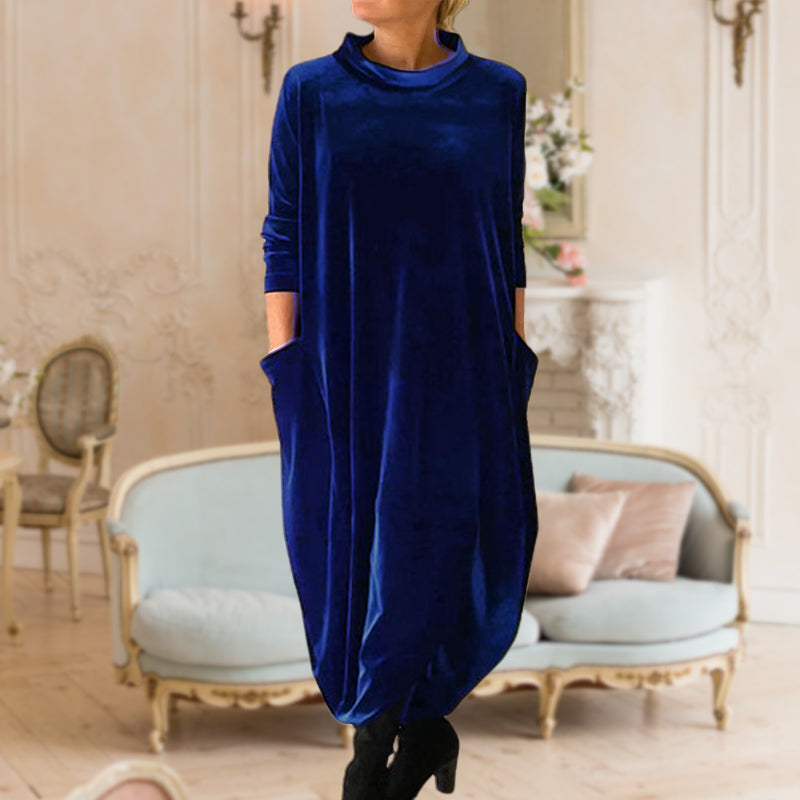 💖Limited Sale 50% OFF💖Round Neck Slimming Long Dress