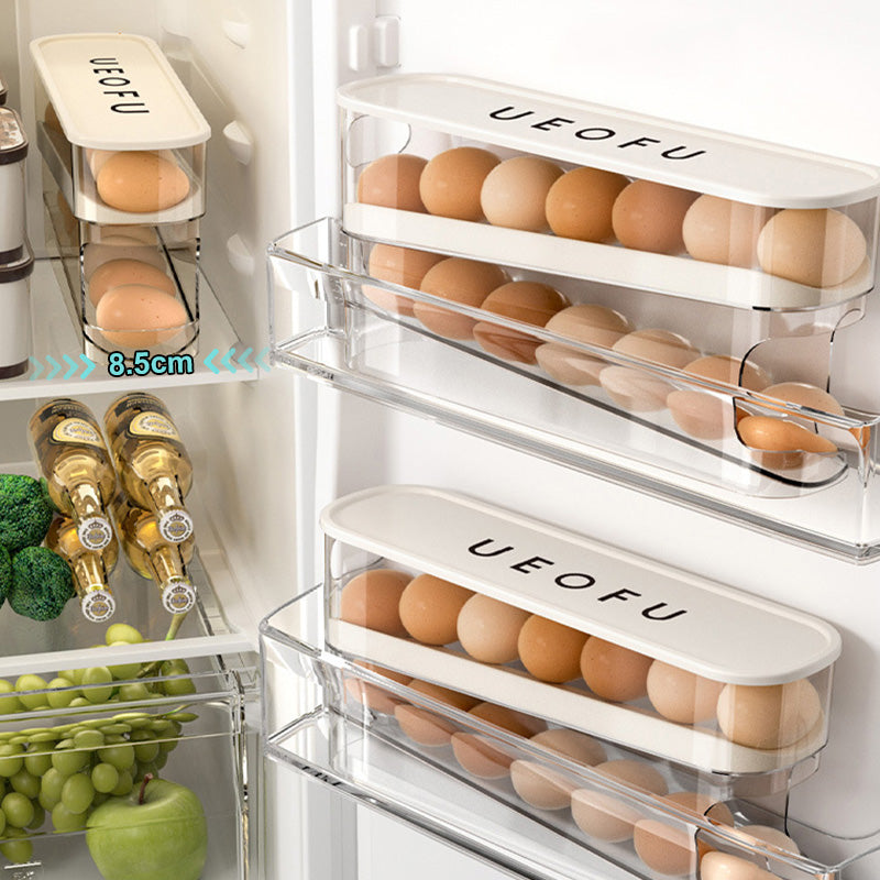 💥50% OFF for a limited time 💥 Double Decker Automatic Rolling Egg Organizer