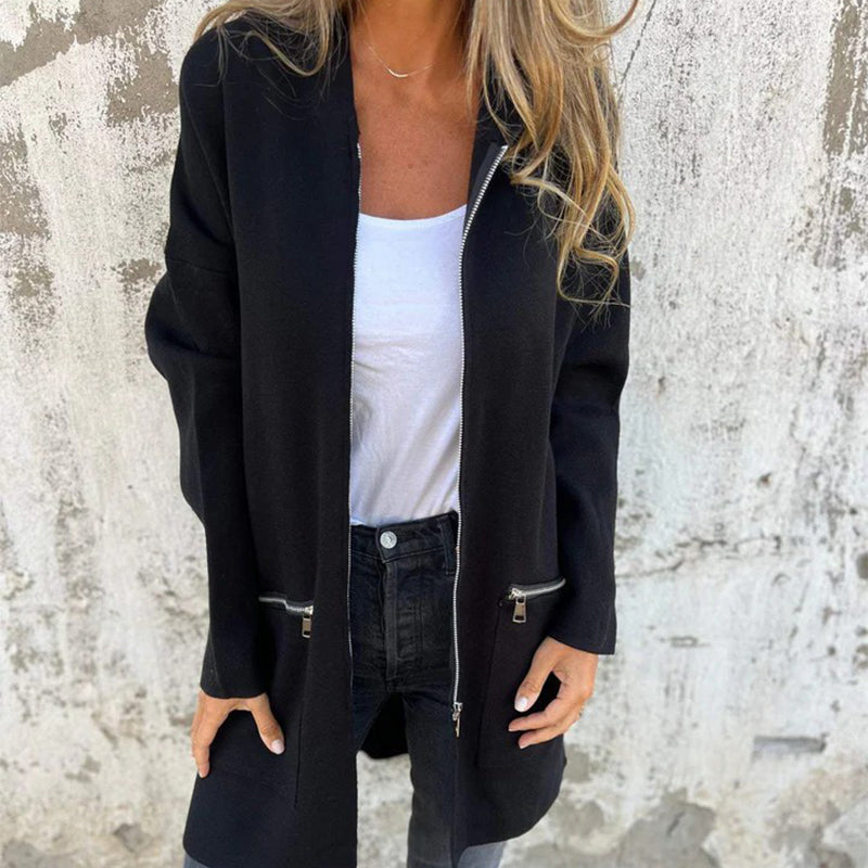 💖Limited Sale 50% OFF💖Casual Fashion Long-Sleeve Zip-Up Hooded Sweatshirt Jacket