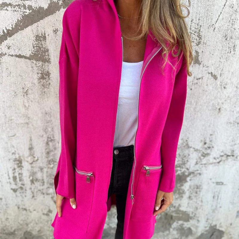 💖Limited Sale 50% OFF💖Casual Fashion Long-Sleeve Zip-Up Hooded Sweatshirt Jacket