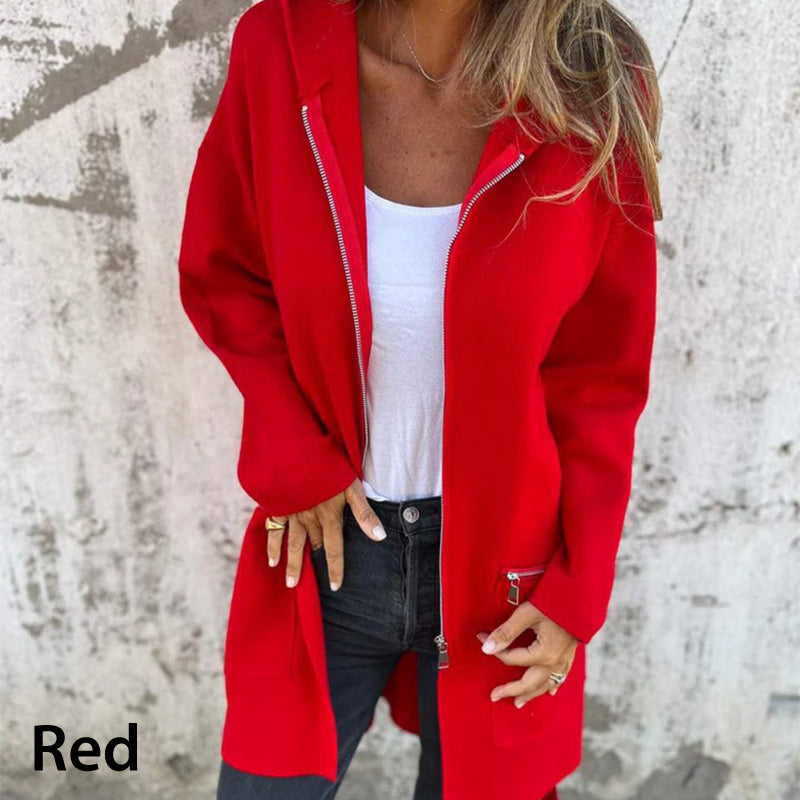 💖Limited Sale 50% OFF💖Casual Fashion Long-Sleeve Zip-Up Hooded Sweatshirt Jacket