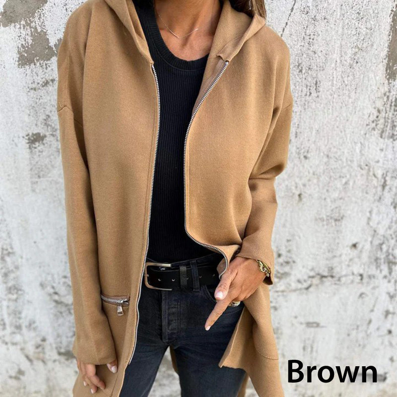 💖Limited Sale 50% OFF💖Casual Fashion Long-Sleeve Zip-Up Hooded Sweatshirt Jacket
