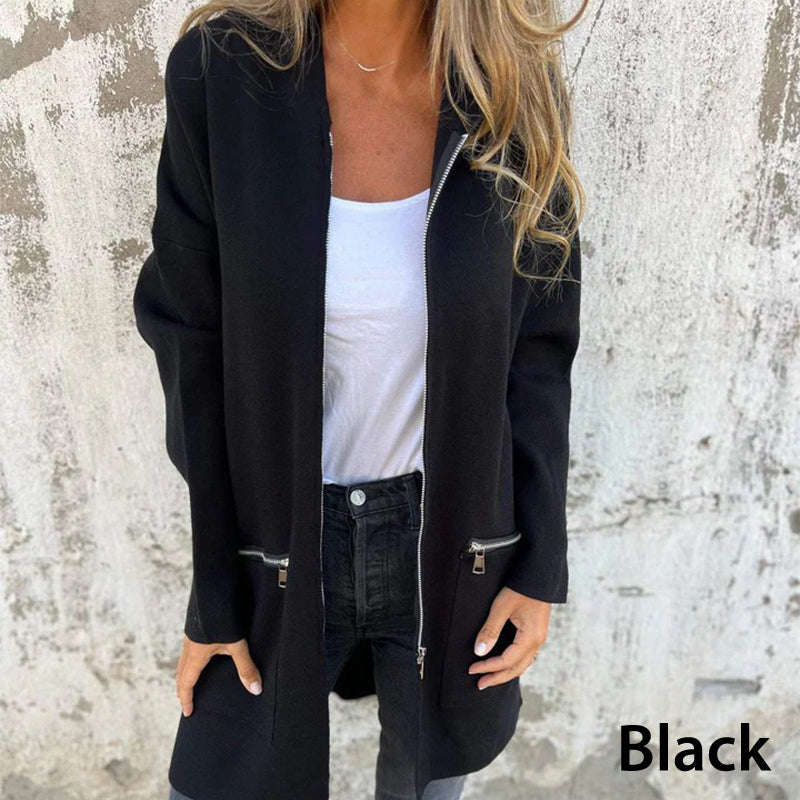 💖Limited Sale 50% OFF💖Casual Fashion Long-Sleeve Zip-Up Hooded Sweatshirt Jacket