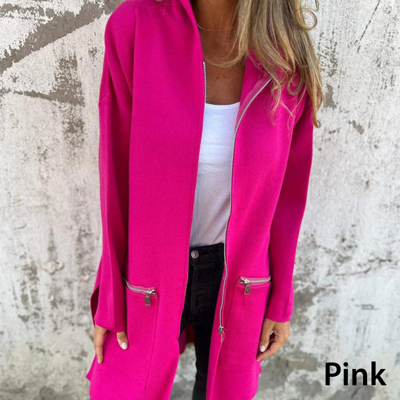 💖Limited Sale 50% OFF💖Casual Fashion Long-Sleeve Zip-Up Hooded Sweatshirt Jacket