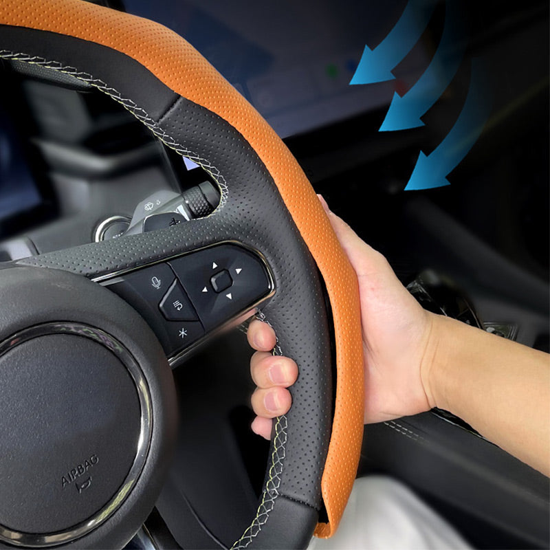 💖Limited Sale 50% OFF and ✈️Free shipping💖Breathable Non-Slip Ultra-Thin Steering Wheel Cover