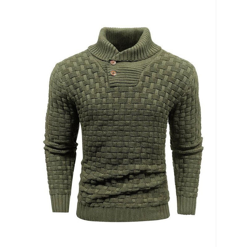 💜🔥Kostenloser Versand💜Herren Pullover mit strukturiertem Stehkragen