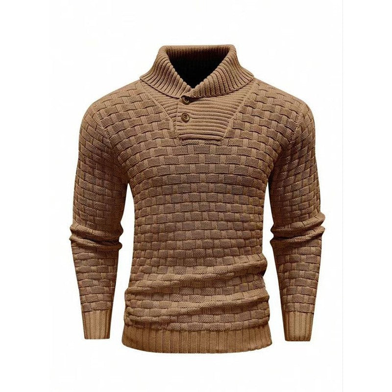 💜🔥Kostenloser Versand💜Herren Pullover mit strukturiertem Stehkragen