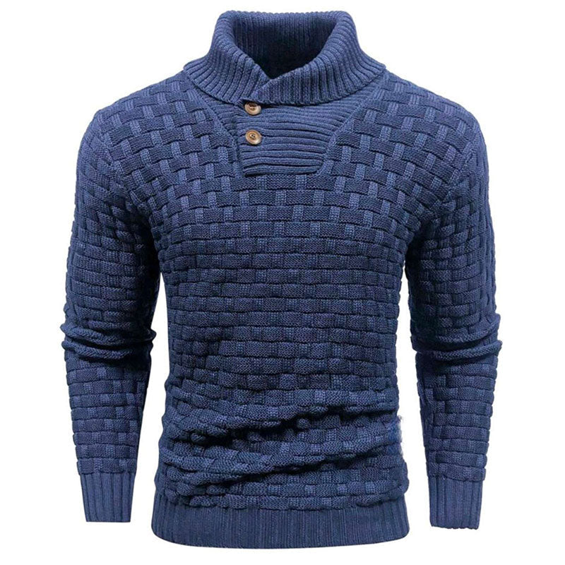 💜🔥Kostenloser Versand💜Herren Pullover mit strukturiertem Stehkragen