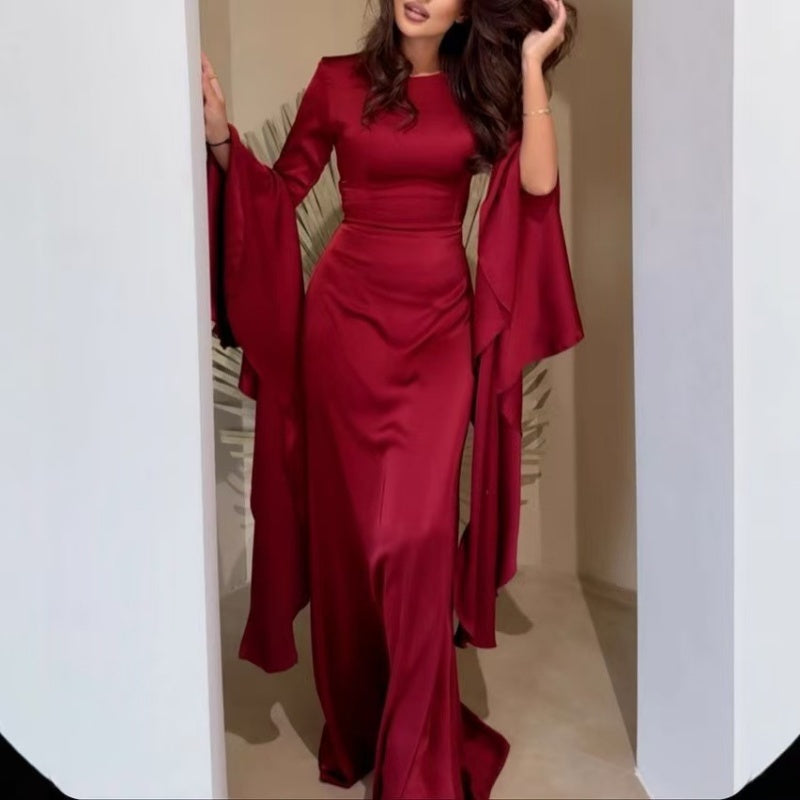 š„2025 New Arrival Pre-SalešElegant Flared Long Sleeve Maxi Dress