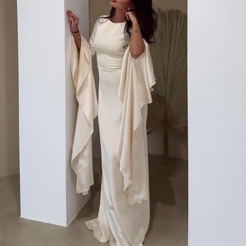 š„2025 New Arrival Pre-SalešElegant Flared Long Sleeve Maxi Dress