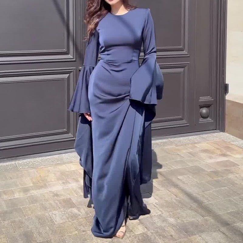 š„2025 New Arrival Pre-SalešElegant Flared Long Sleeve Maxi Dress
