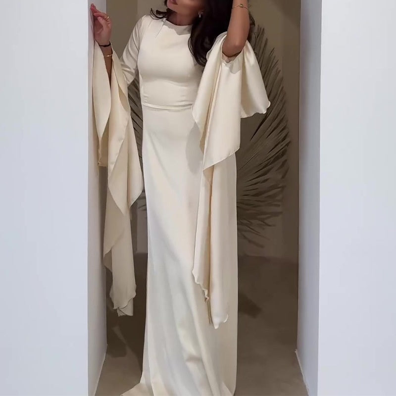 š„2025 New Arrival Pre-SalešElegant Flared Long Sleeve Maxi Dress