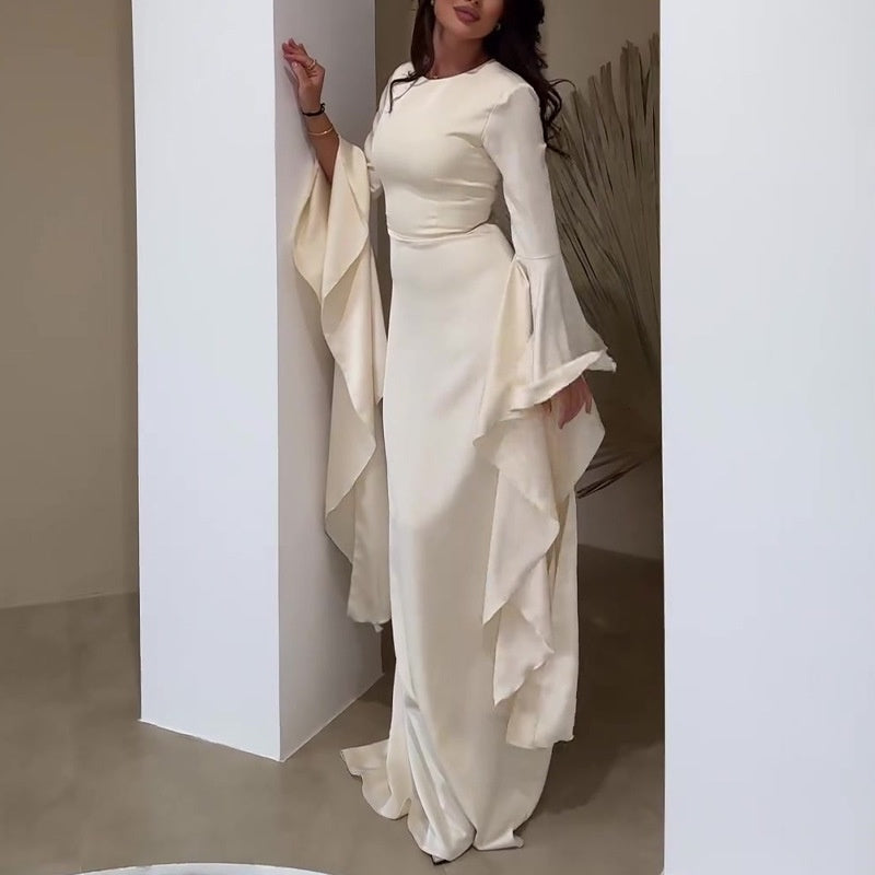 š„2025 New Arrival Pre-SalešElegant Flared Long Sleeve Maxi Dress