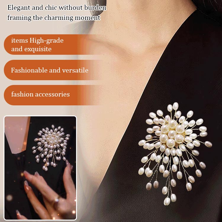 💖Limited Sale 50% OFF💖Ladies' high-end exquisite handmade pearl brooch