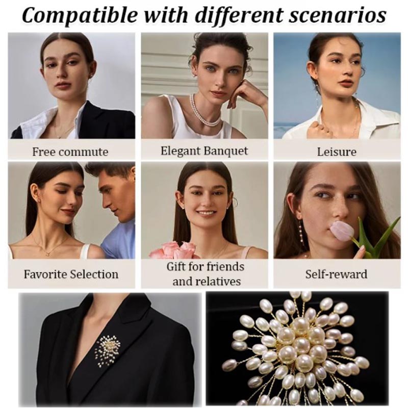 💖Limited Sale 50% OFF💖Ladies' high-end exquisite handmade pearl brooch